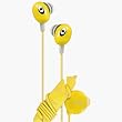 iLuv The Bean: In-ear Stereo Earphone with In-line Volume Control and Cord Manager Yellow iEP311YEL