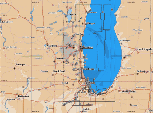 C-MAP Cartridge--LAKE MICHIGAN: SOUTHWEST