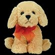 TY Beanie Babies Pudding  - Gold Dog