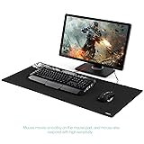 Aukey マウスパット 防水 900*400*4mm (ブラック）KM-P3