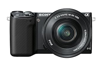 Sony NEX5RL/B 16.1 MP Compact Interchangeable Lens Digital Camera 16-50mm Power Zoom Lens and 3-Inch LED (Black)