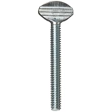 Zinc Plated Steel Thumb Screw, Spade Head with Shoulder