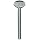 Zinc Plated Steel Thumb Screw, Spade Head with Shoulder