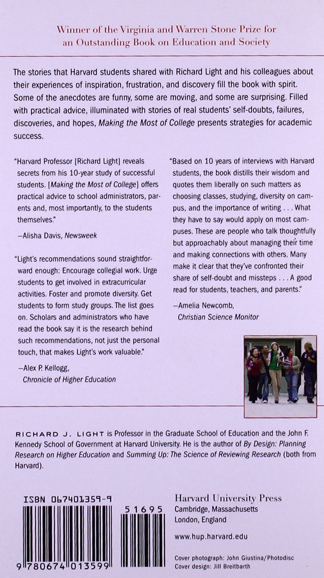 Amazon.com: Making the Most of College: Students Speak Their Minds ...