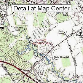Buy USGS Topographic Quadrangle Map - Concord, New Hampshire (Folded Waterproof)