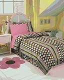 TexStyle BS-4018-20MULT Cocoa Dot Bedding Set - Full Size
