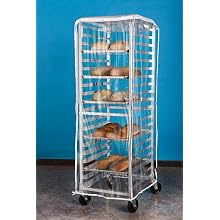 Aleco 477414 PVC Economy One-Zip Pan Rack Cover, 64" Length x 23" Width x 28" Height, Clear