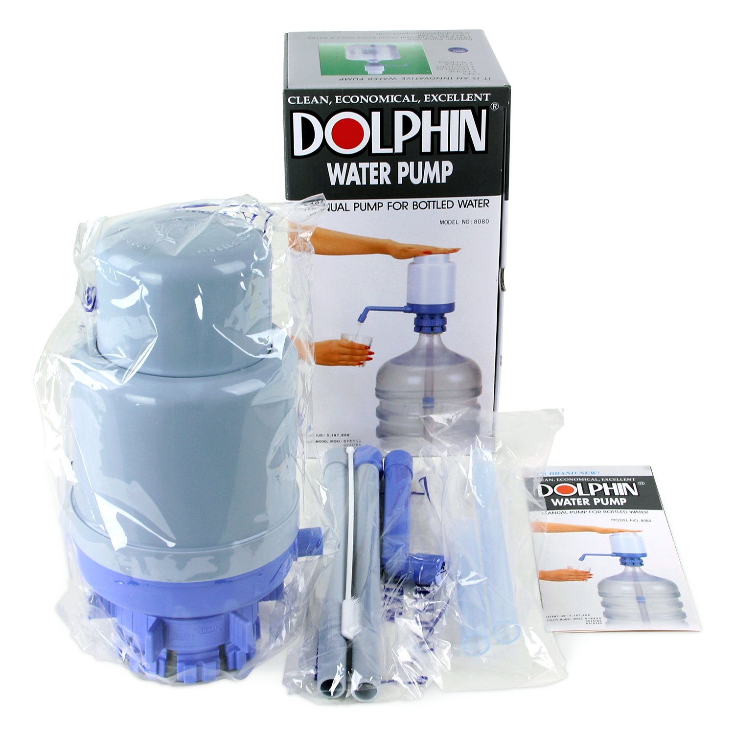 Dolphin 56 Gallon Bottled Drinking Water Hand Pump Dispenser Home