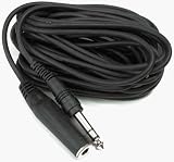 HOSA 1/4¿¿ PHONE (F) - 1/4¿¿ PHONE (M) STRAIGHT, 25 ft. HEADPHONE EXTENSION CABLES.
