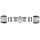 Parker 4SC4-316 316 Stainless Steel A-LOK Union 1/4" Compression Fitting 1/4" Compression