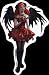 Redheaded Gothic Fairy w/ Fishnet & Boots & Angel Wings by Nene Thomas - Sticker / Decal
