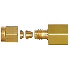 Parker A-Lok 2FSC2N-B Brass Compression Tube Fitting, Adapter, Tube OD x NPT Female