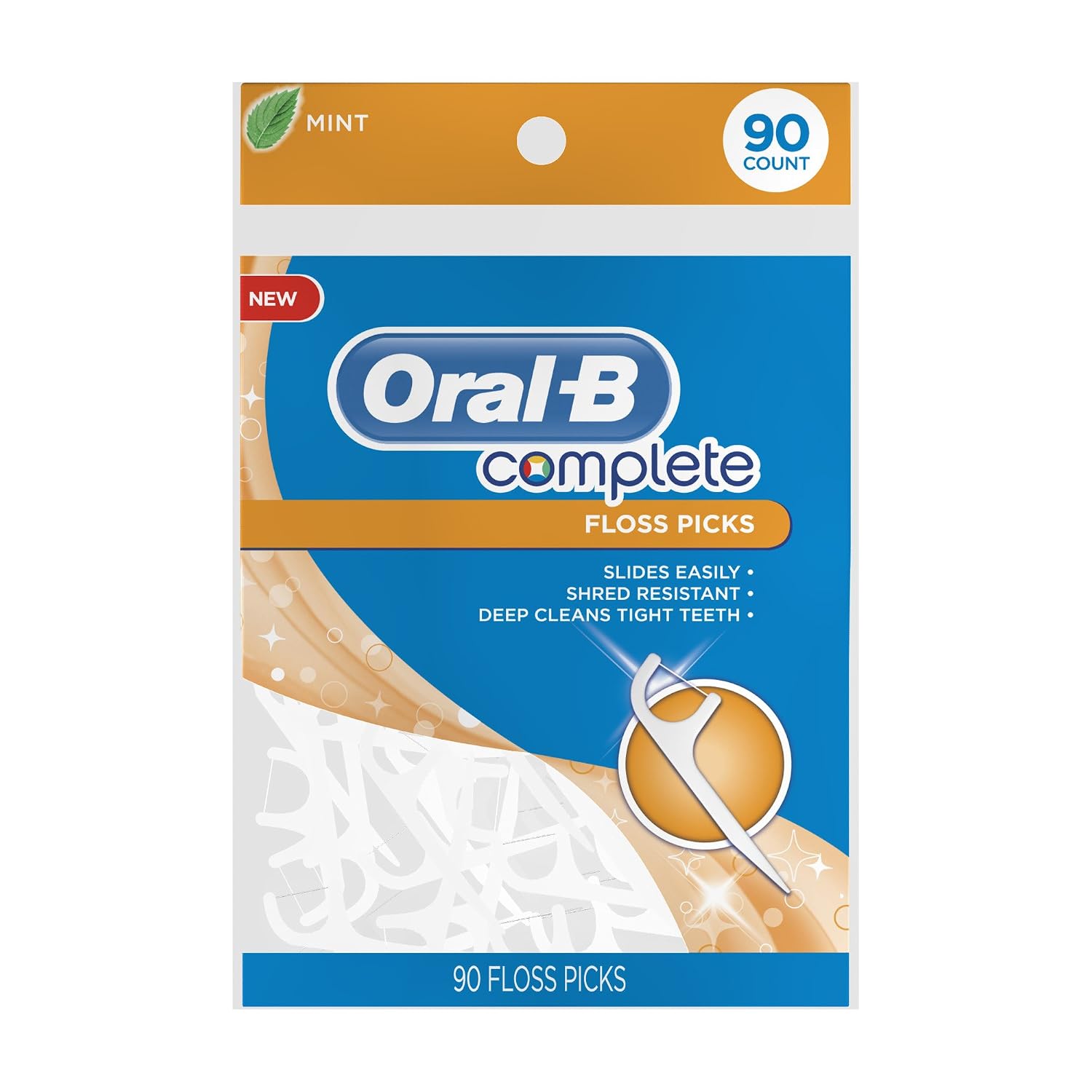 Oral-B Complete Floss Picks Mint 90 Count $1.99