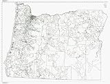 LAMINATED State of Oregon ZIP Code Map wall sized print by WorkingMaps, Measured in inches 60x42