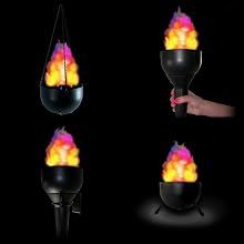 Fortune FLM-100 4-in-1 Burning Torch Flame Light, 3-3/4" Bowl Diameter x 5-3/4" Height