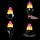 Fortune FLM-100 4-in-1 Burning Torch Flame Light, 3-3/4" Bowl Diameter x 5-3/4" Height