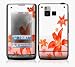 Flying Flowers Design Skin Cover Decal Sticker for the LG Dare VX9700 (Verizon Wirele...