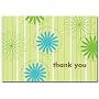 Daisy Stripes Thank You Note Cards & Envelopes -24 Sets