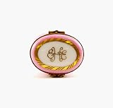 Porcelain Limoges Girl's Pink 24 Carat - Personalized