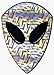 Silver Foil Alien - Sticker / Decal