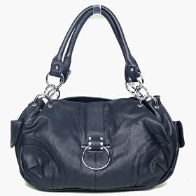 KLS04 Classic Oversized Hobo Tote Handbag Purse Midnight Blue