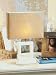 Zodax TH-1194 Maldives- Roma Wooden Lamp Base with Suede Shade- Small