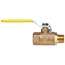 Apollo 70-800 Series Bronze Ball Valve, Two Piece, Inline, Lever, NPT Male x NPT Female