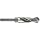 Precision Twist C8R56CO Cobalt Steel Reduced Shank Drill Bit Set with Metal Case, Black and Gold Oxide Finish, Round Shank, 118 Degree Split Point, 8 piece, 9/16" 1" x 16ths