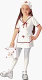 Childs White Nurse Costume (Size:Medium 7-10)