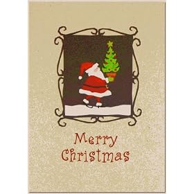 Masterpiece Studios 7880 Santa With Tree- 14 Cards & 14 Envelopes