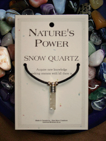 Click here to buy Snow Quartz Pendant for Knowledge and Oneness.