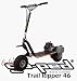 Go-Ped GTR46R Trail Ripper Gas Powered Full Suspension Off-Road Scooter (Sinister Black)