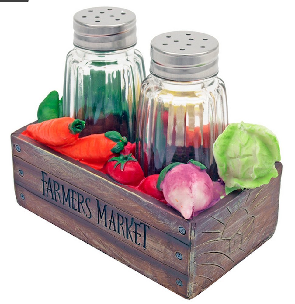 Veggie Box Salt & Pepper Shakers