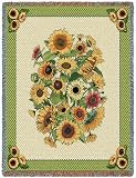 Tapestry Throw - Sunflowers