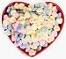 Fridgedoor Candy Hearts Car Magnet