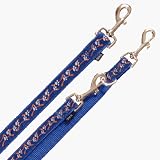 Eigenschaften Schecker  / Hundeleine,3-fach,ver. blau,m.Pfotendesign, 2m,15mm