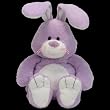 TY Pluffies Twitches - purple rabbit