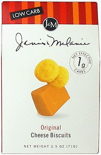 Original Cheddar Flavor Low Carb Cheese Biscuits 2.5 oz. box by J&M Foods by J&M Foods