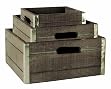 Wood Crates with Galvanized Metal Trim