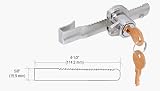 CRL Tamper Proof Sliding Glass Door Lock With Standard Ratchet Bar