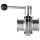 Dixon B5101V200CC-A Stainless Steel 316L Butterfly Valve with Pull Handle and Viton Seal, 2" Tube OD
