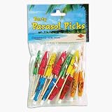 Beistle - 60115 - Pkgd Party Parasol Picks- Pack of 12