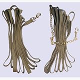 Deluxe Cotton Lunge Line with 24 inch Gold Chain - 25 feet Natural