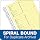 Adams Petty Cash Book, 5.25 x 11 Inch, Spiral Bound, 2-Part, Carbonless, 4 Forms per Page, 200 Sets, White and Canary (SC1156)