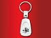 pug17  - Pug Teardrop Keychain Laser engraved