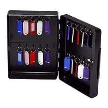 SentrySafe KB25 KeyBox with 25 Key Hangers, Black