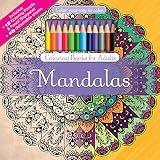 ADULT COLORING BOOK: Mandalas Stress Relieving Designs INCLUDES Color Pencils and Pencil Sharpener