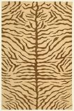 Safavieh Sumak Handmade Flatweave Stripes Rug Ivory and Brown (10' x 14')