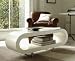 Gillmore Space - Designer Loopy Coffee Table in White