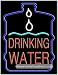 Drinking Water Neon Sign (31"H x 24"L x 3"D)